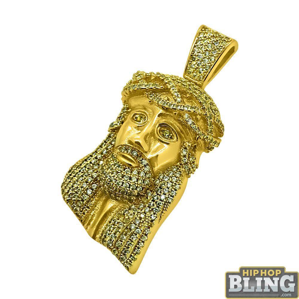SOLID .925 Sterling Silver Micro Mini Jesus Pendant HipHopBling
