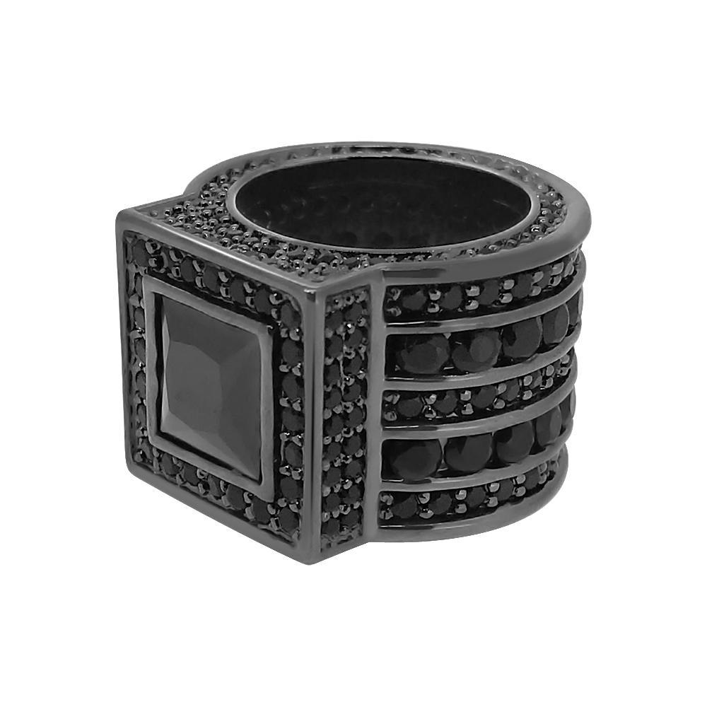Square Black President Bling Bling Ring 7 HipHopBling