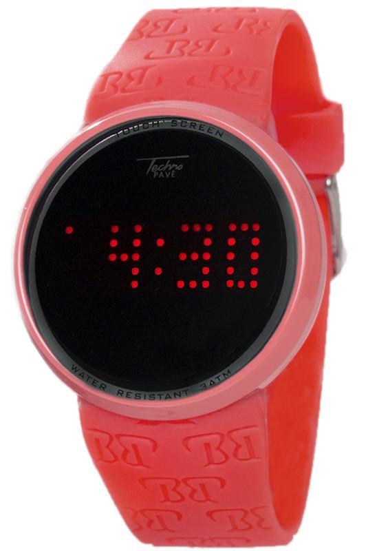 Touch Screen Digital Watch in Red HipHopBling