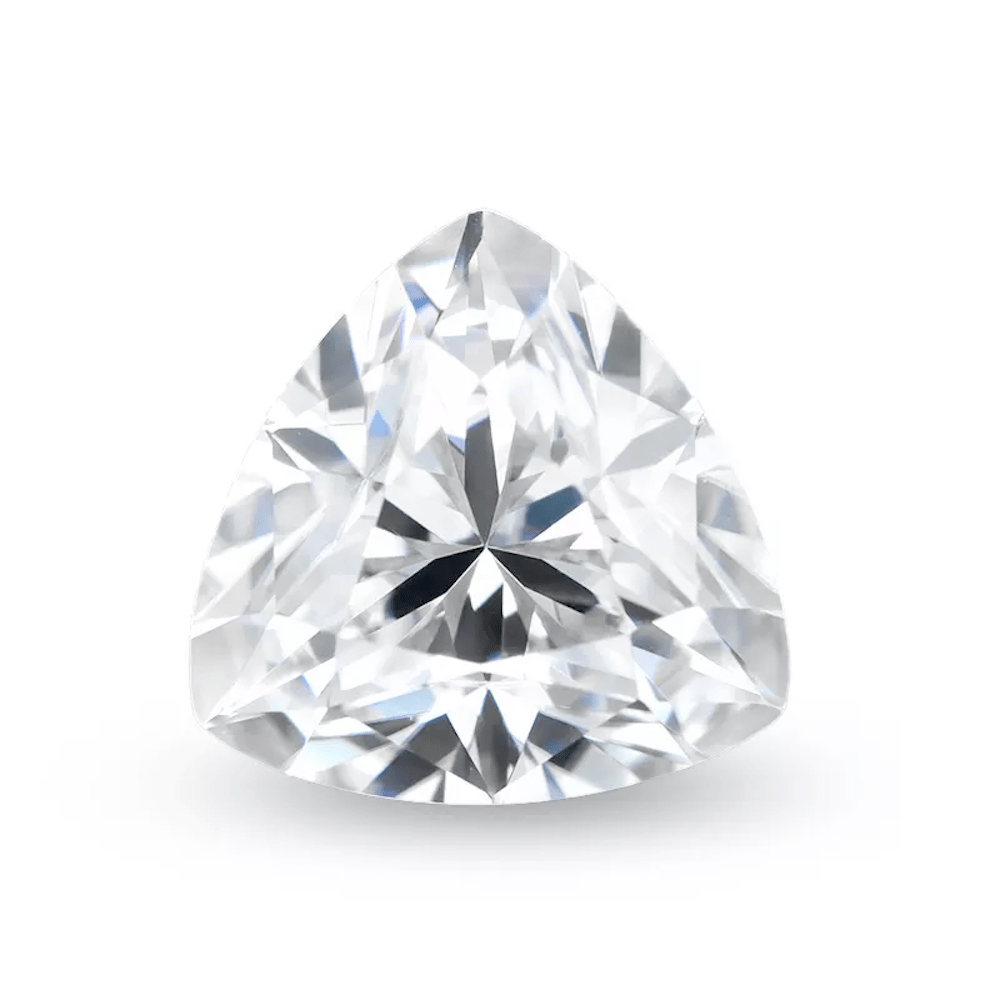 Trillion Cut Certified Moissanite Loose Stone VVS D 4.0MM 0.30 Carats HipHopBling