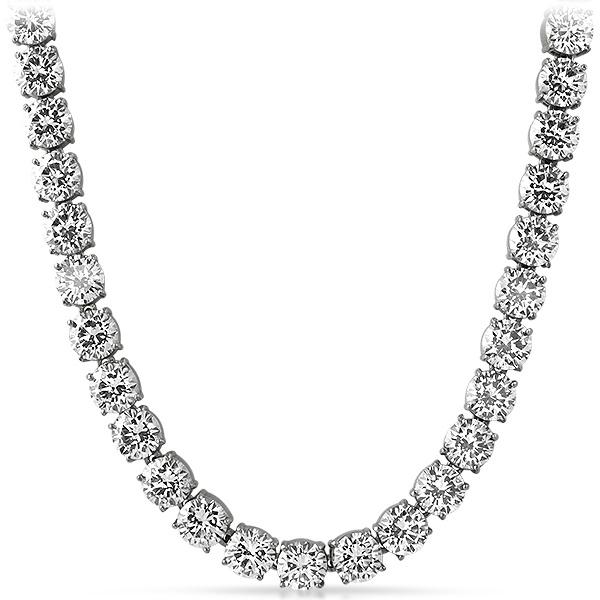 VVS Tennis Chain White Gold 4MM 16" HipHopBling