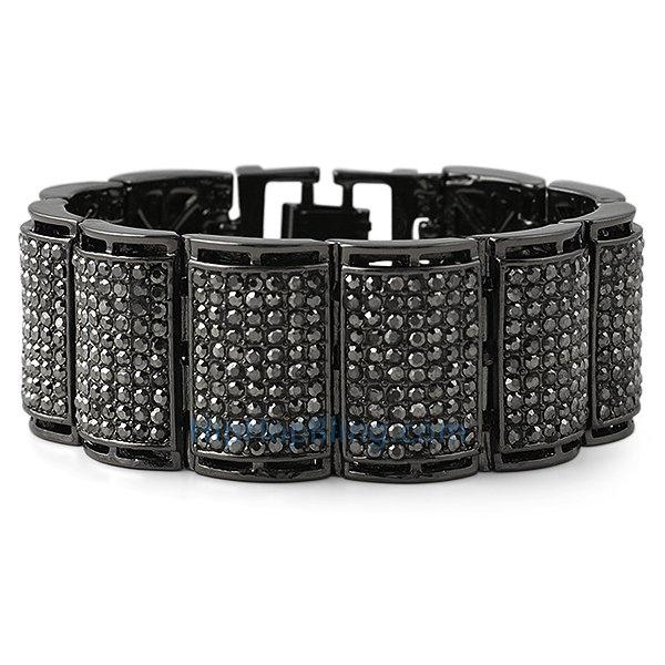 Black Bling Bling Bracelets - HipHopBling