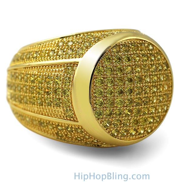 CZ Lemonade Bling Bling Rings - HipHopBling