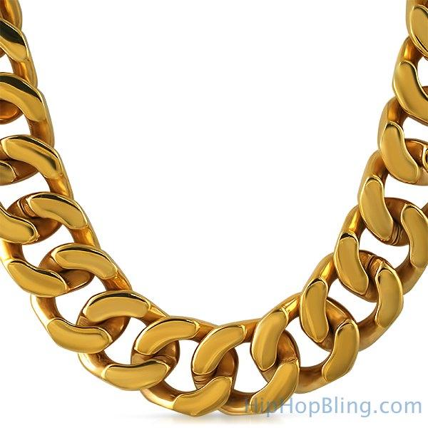 Gold Stainless Steel Chains - HipHopBling