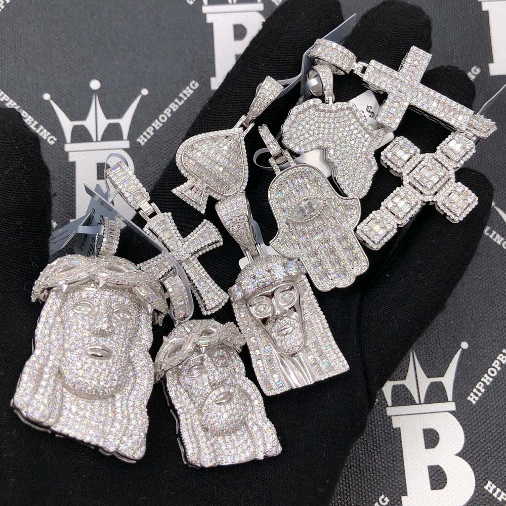 Moissanite Hip Hop Pendants - HipHopBling