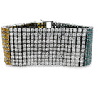 10 Row 3 Color CZ Tennis Bracelet HipHopBling