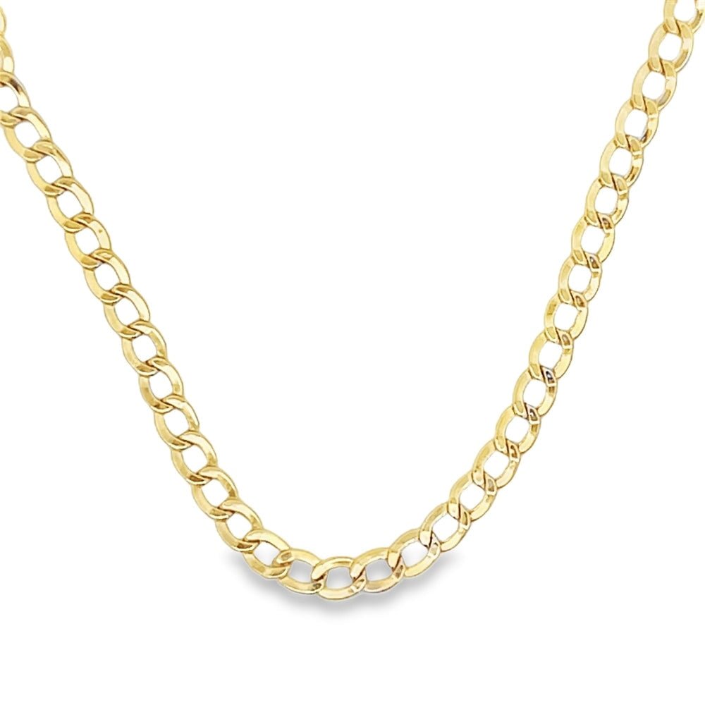 10K Yellow Gold Cuban Chain Lightweight 2MM 16" HipHopBling