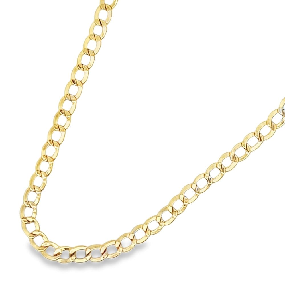 10K Yellow Gold Cuban Chain Lightweight 2MM 16" HipHopBling