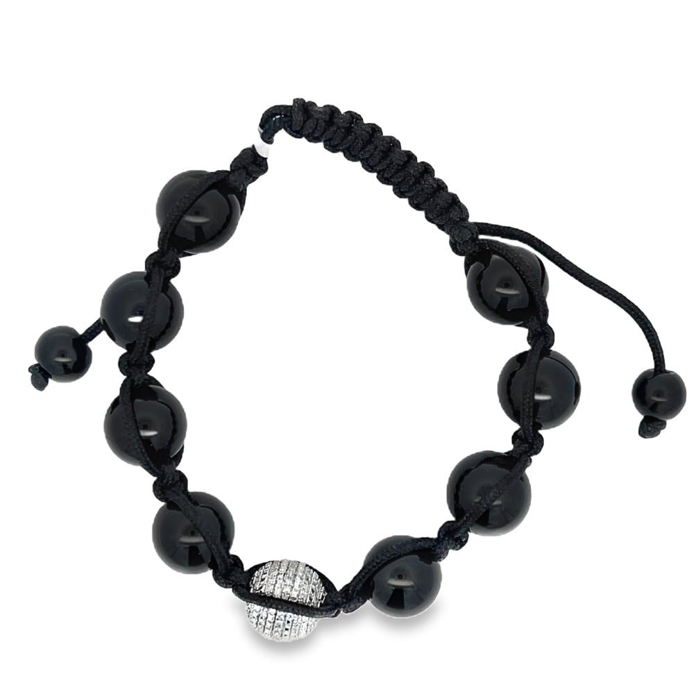 11MM .59cttw Diamond Disco Ball Bracelet .925 Sterling Silver HipHopBling