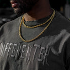 2 Gold Chains & Bracelet Bundle [22 IN, 24 IN & 8 IN Bracelet] 14K Yellow Gold 4MM Rope HipHopBling