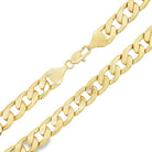 2 Gold Chains & Bracelet Bundle [22 IN, 24 IN & 8 IN Bracelet] 14K Yellow Gold 6MM Cuban HipHopBling