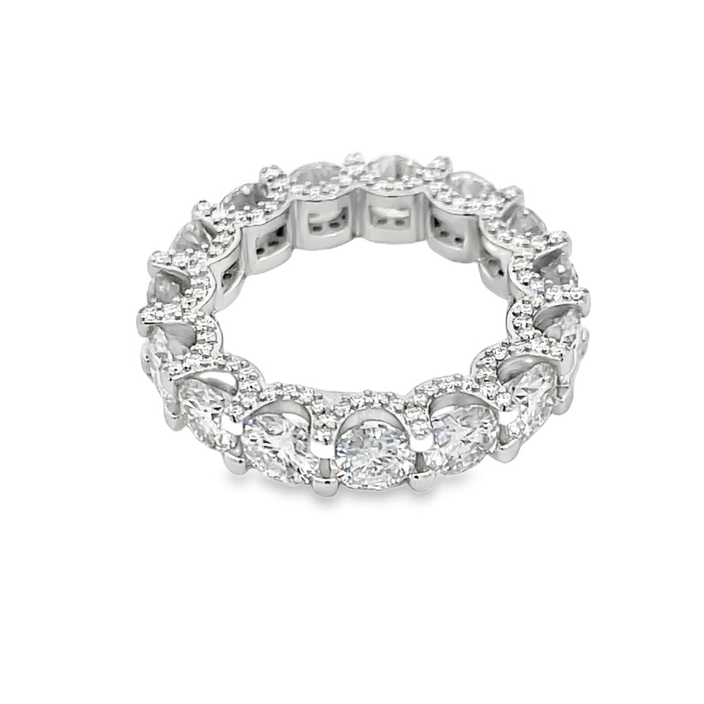 3D Eternity Iced Out VVS Moissanite Ring .925 Sterling Silver 7 HipHopBling