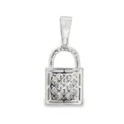 3D Padlock Emerald Cut 2.50cttw VVS Moissanite Pendant .925 Silver HipHopBling