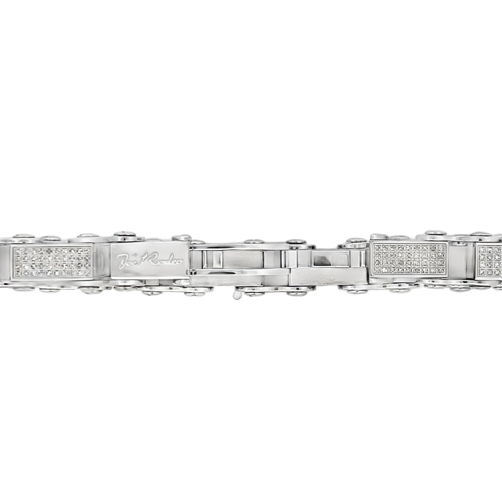 4.00cttw Diamond Bike Chain Link Bracelet HipHopBling