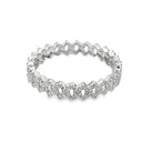 4MM Sharp Cuban Link .50cttw Diamond Ring 10K Gold 10K White Gold HipHopBling