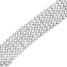 6 Row CZ Iced Out Bracelet .925 Sterling Silver HipHopBling