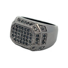 All Black Champion CZ Ring .925 Sterling Silver 8 HipHopBling