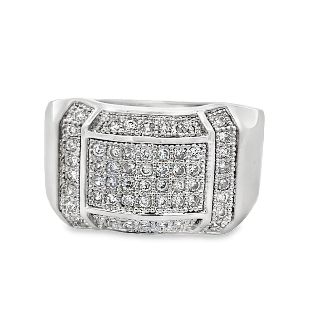 Baller CZ Ring .925 Sterling Silver 8 HipHopBling