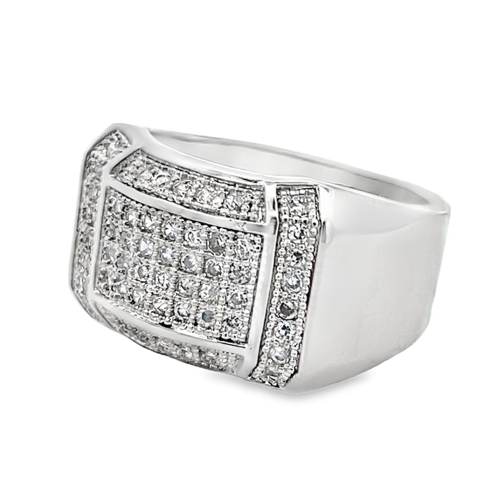 Baller CZ Ring .925 Sterling Silver 8 HipHopBling