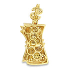 Band of Hundreds Money CZ Hip Hop Iced Out Pendant Yellow Gold HipHopBling