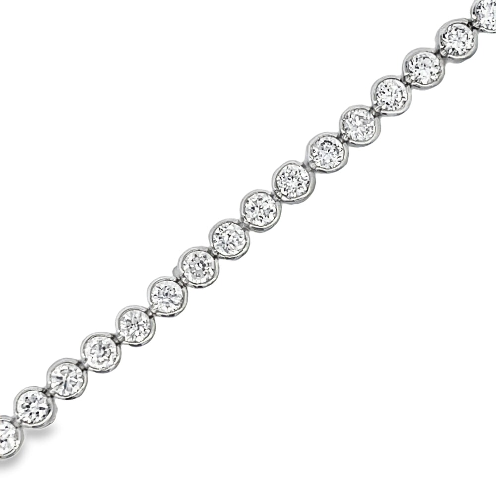 Bezel Set CZ Tennis Bracelet HipHopBling