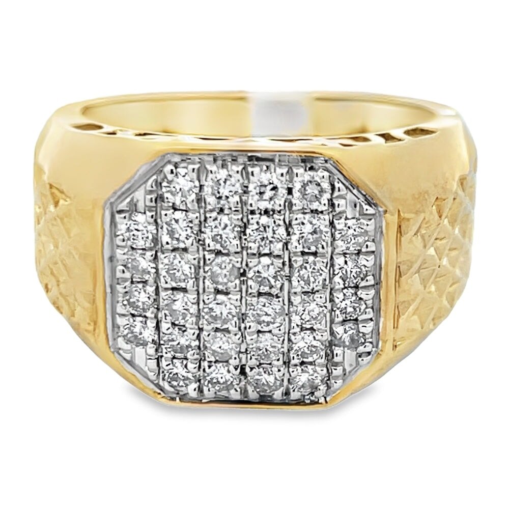 Big Boss 1.00cttw Diamond Ring 10K Yellow Gold HipHopBling