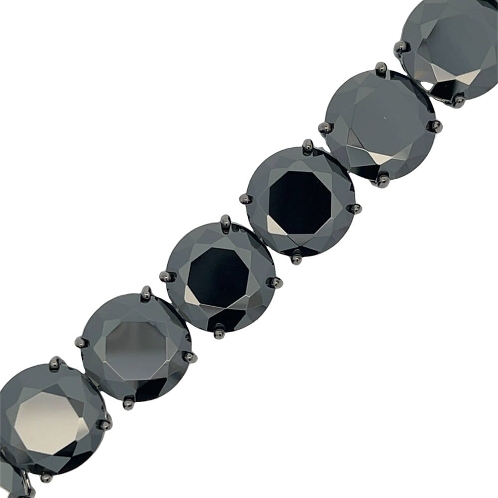 Black 15MM CZ Hip Hop Tennis Bracelet HipHopBling