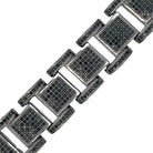 Black Classic Link CZ Hip Hop Bracelet HipHopBling