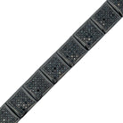 Black Cube Link CZ Hip Hop Bracelet HipHopBling