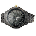 Black Diamond King Real .12cttw Watch HipHopBling