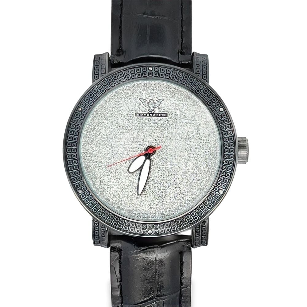 Black Hip Hop Real Diamond Watch HipHopBling