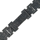 Black ID Icey Link CZ Hip Hop Bracelet HipHopBling