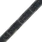 Black Rectangle Link CZ Hip Hop Bracelet HipHopBling