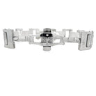 Blocky CZ Iced Out Bracelet Stainless Steel Rose gold HipHopBling