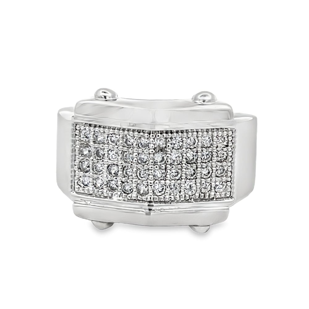 Bolt CZ Ring .925 Sterling Silver 8 HipHopBling