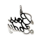 Boss Lady Cursive Iced Out Moissanite Pendant .925 Sterling Silver HipHopBling
