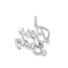 Boss Lady Iced Out Moissanite Pendant .925 Sterling Silver HipHopBling
