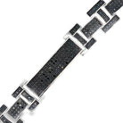 Boxy ID Link Black CZ Hip Hop Bracelet HipHopBling