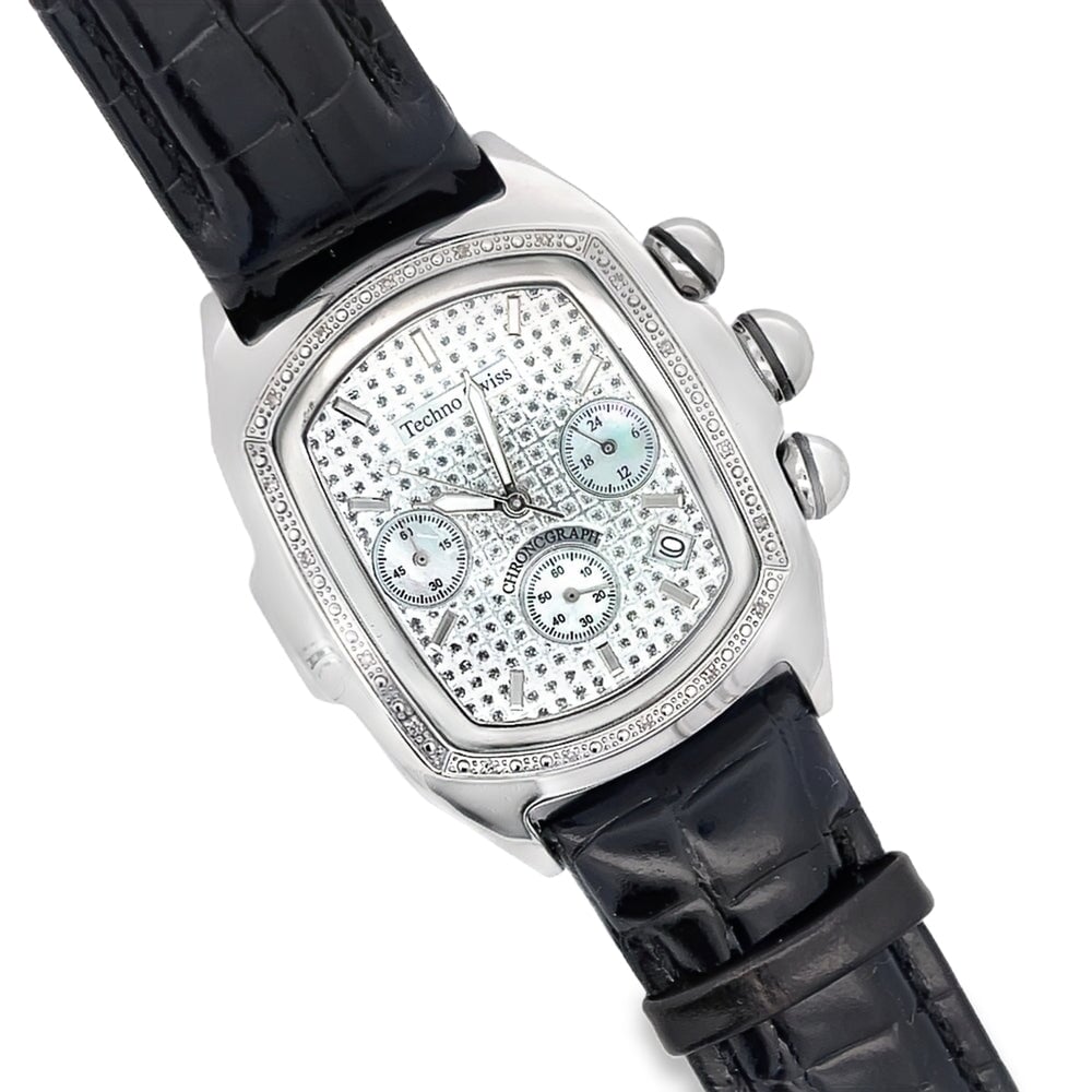 Bubble Face Real Diamond Watch HipHopBling