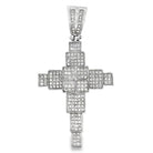 Building Blocks Cross CZ Micro Pave Bling Bling Pendant HipHopBling