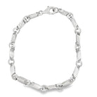 Bullet Link Bracelet .925 Sterling Silver HipHopBling