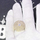 Bullseye .99cttw Diamond Ring 10K Yellow Gold HipHopBling