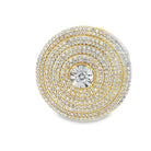 Bullseye .99cttw Diamond Ring 10K Yellow Gold HipHopBling