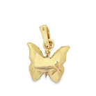 Butterfly .91cttw Diamond Pendant 10K Yellow Gold HipHopBling