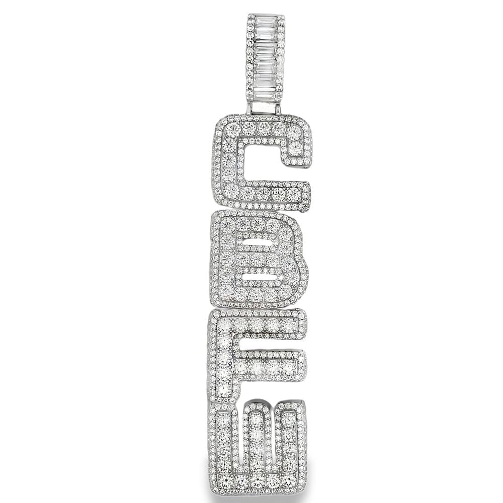 CBFW Iced Out Moissanite Pendant .925 Sterling Silver HipHopBling