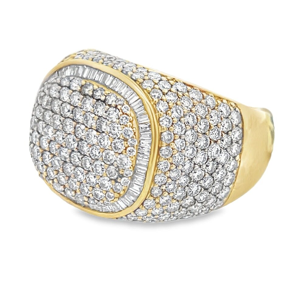 Championship 4.00cttw Diamond Ring 10K Yellow Gold HipHopBling