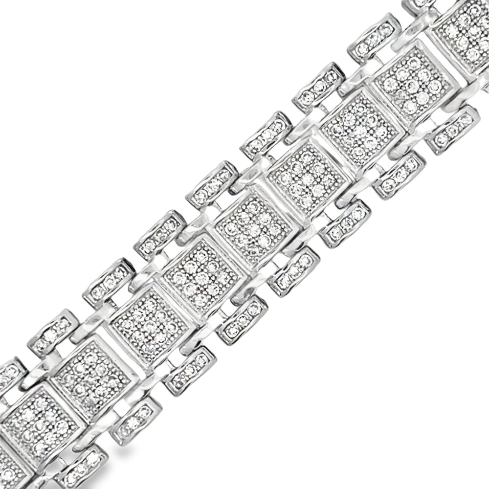 Classic Link CZ Hip Hop Bracelet HipHopBling