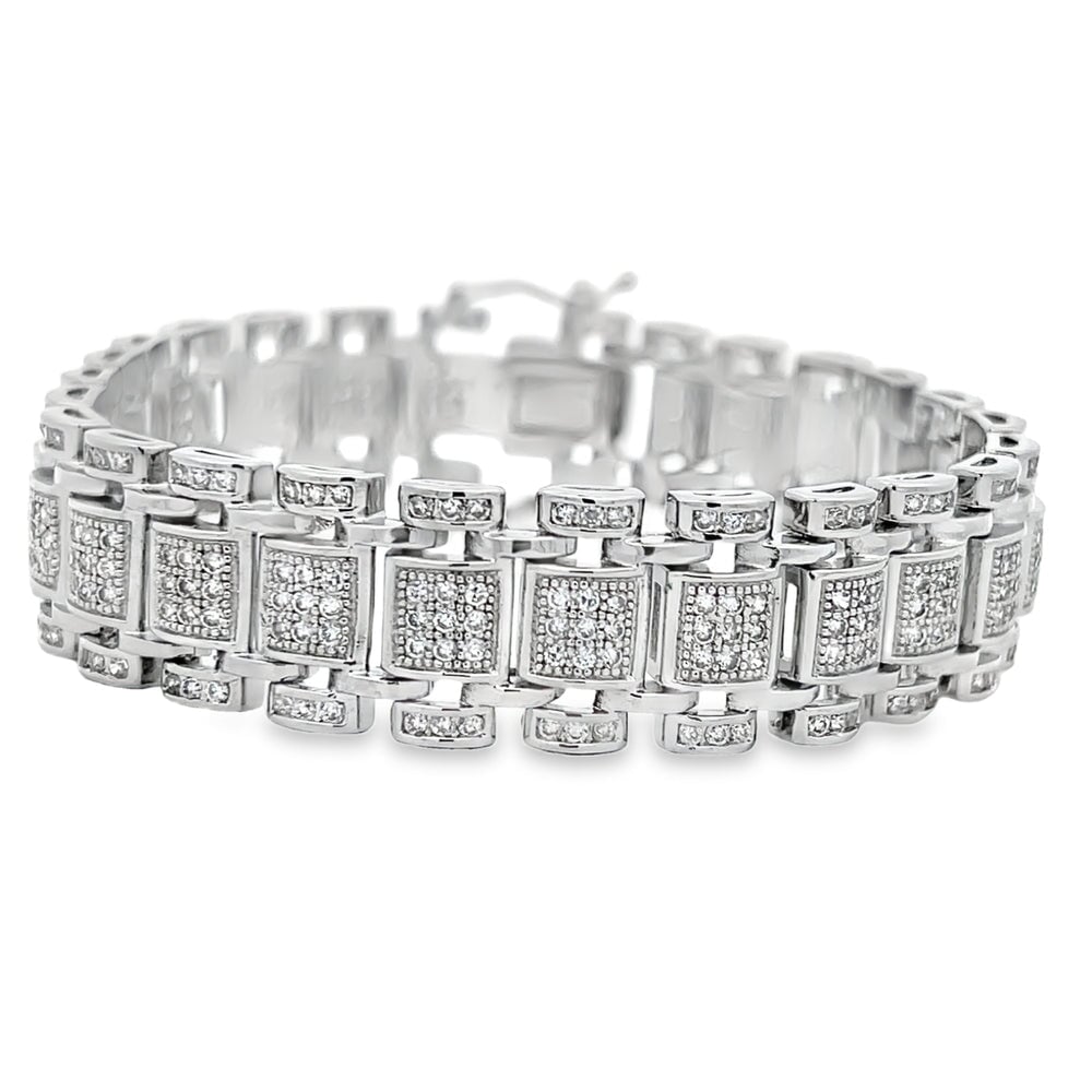 Classic Link CZ Hip Hop Bracelet HipHopBling