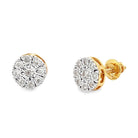 Cluster Miracle Diamond Earrings .20cttw 10K Yellow Gold HipHopBling