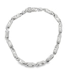 Crater Link Bracelet .925 Sterling Silver HipHopBling